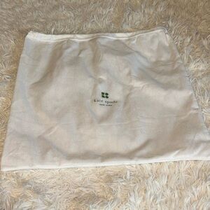 Kate Spade authentic white and green handbag dust bag
